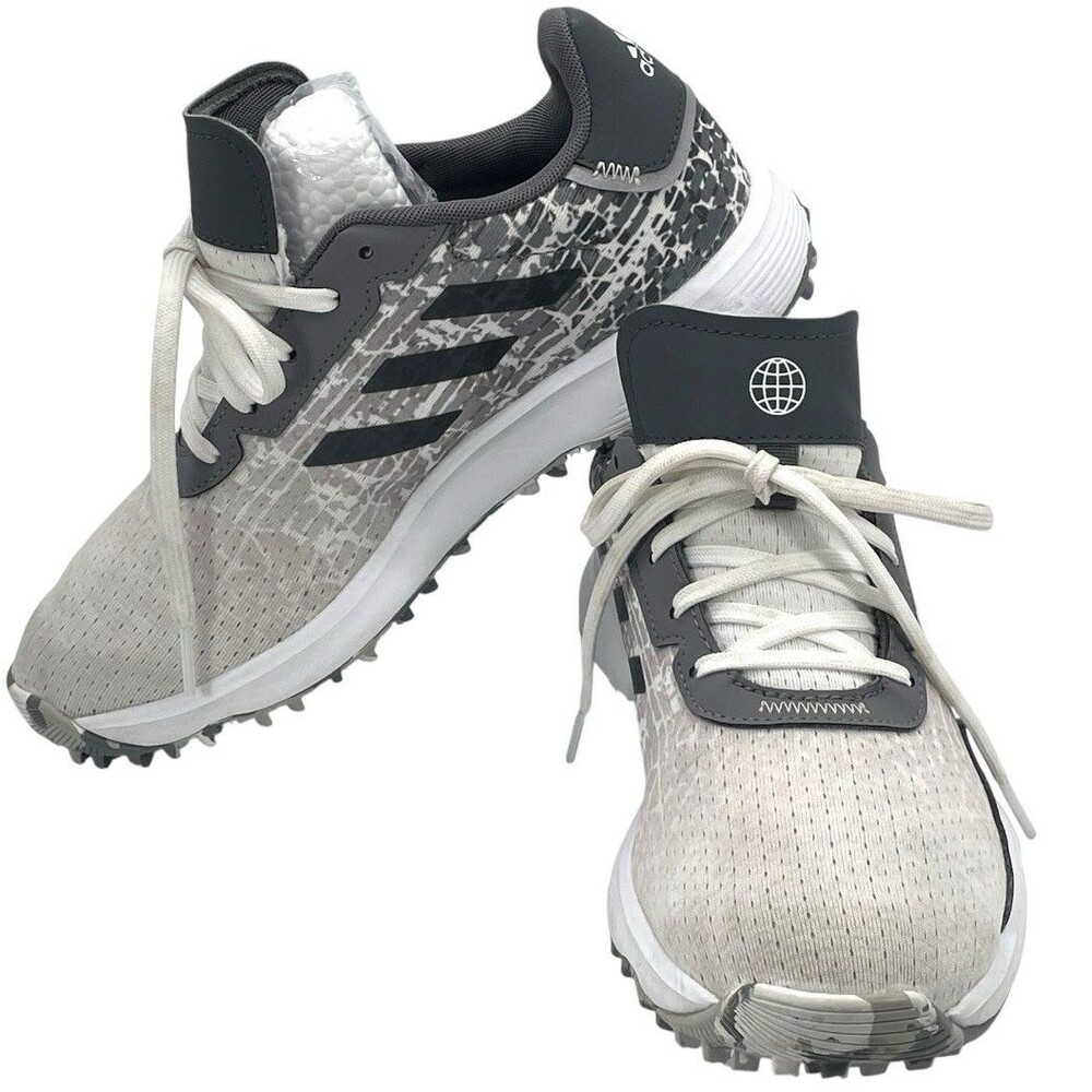 Adidas Tech Response SL 3.0 Golf Shoes Womens 5.5 White Gray Spikeless - Picture 6 of 7